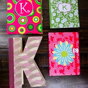 Monogrammed Journal Bundle-Letter K